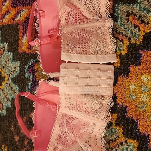 F21 pink lace balconette bra strapless - Picture 5 of 5